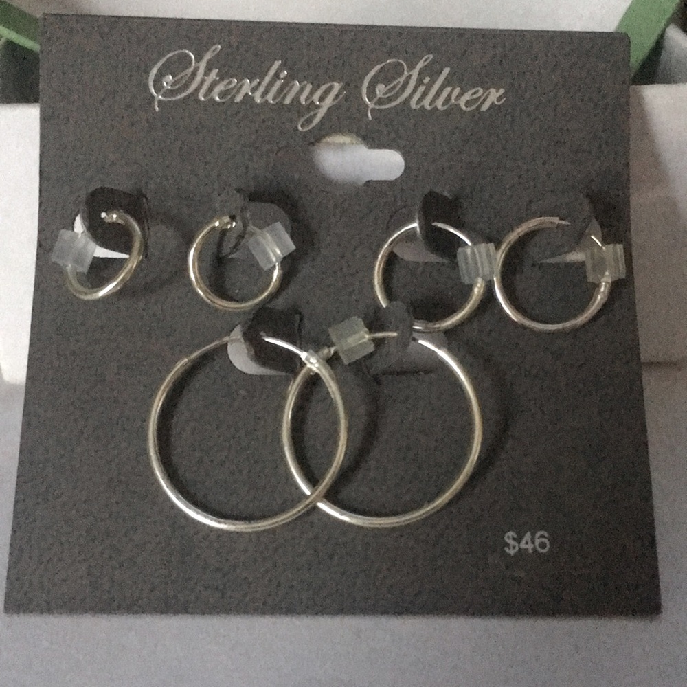 Sterling silver earrings